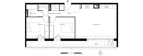 Plan Appartement T3 De 65 62 M² Neuf à Mérignac Résidence