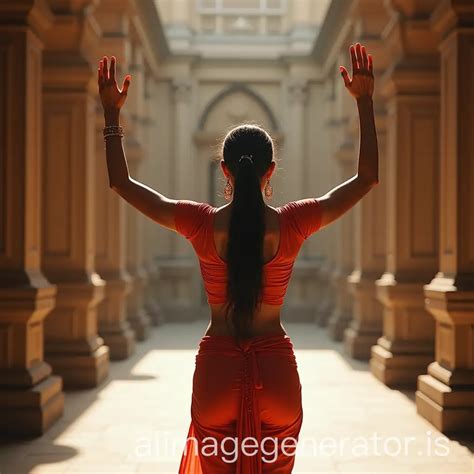 Sensual Tamil Actress Priya Bhavani Shankar In Bedroom Nude Pose With Tight Gold Chain AI