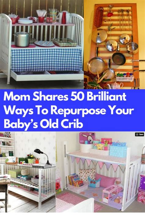 Mom Shares 50 Brilliant Ways To Repurpose Your Babys Old Crib Diy