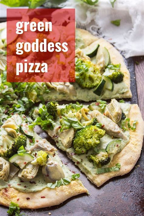 This Vibrant Green Goddess Pizza Is Bursting With Vibrant Veggies And