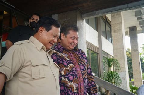 Airlangga Dan Prabowo Gelar Pertemuan Empat Mata Selama 1 Jam Ada Apa Ya