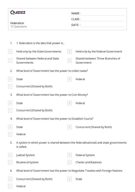 Three Levels Of Government Worksheet Teacher Made Worksheets Library