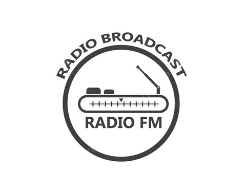 radio broadcast logo icon vector illustration  sign channel vector