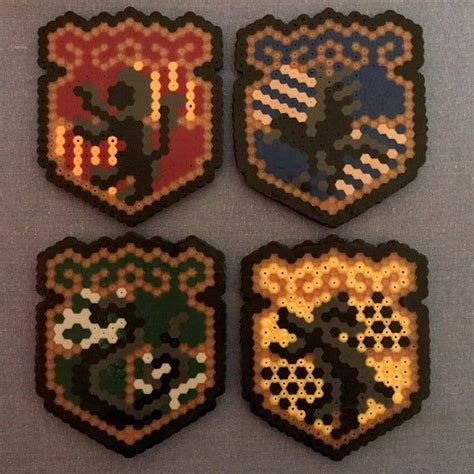 Harry Potter Hogwarts House Coasters Gryffindor Slytherin Hufflepuff