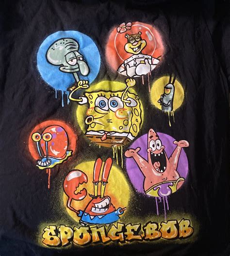 Vintage Spongebob Squarepants Mens Xl T Shirt Nickelodeon S Ebay