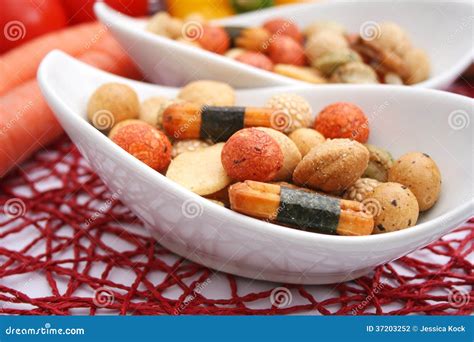 Rice Cookies Stock Photo Image Of Chinese Asian Snack 37203252