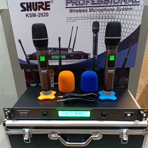 Jual Mic Wireless Shure KSM 2020 KSM2020 2 Mic Pegang Free Hardcase