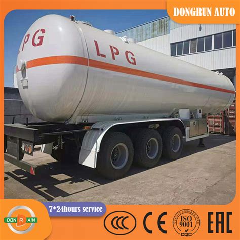 Three Axle Liters Cubic Meters Tons Lpg Tank Transport Semi