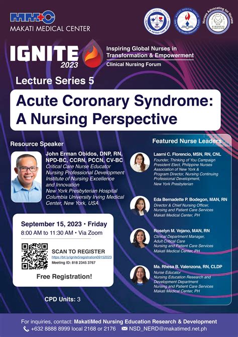 Acute Coronary Syndrome A Nursing Perspective Makati Medical Center