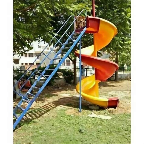 Red Fibreglass Frp Spiral Slide Age Group 12 15 At Rs 44500piece In Nagpur