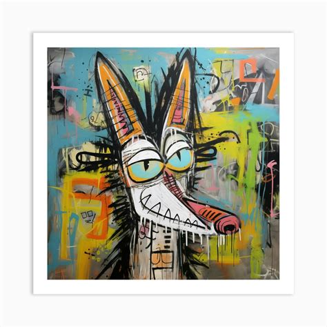 Wiley E. Coyote Graffiti Art Print by Ben Murphy - Fy