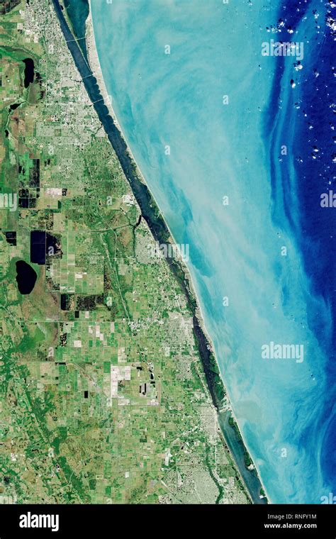 Aerial view of Barefoot Bay, Florida, USA Stock Photo - Alamy