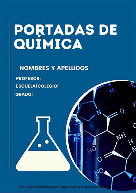 ᐅ Portadas de Química 20 Portadas Originales para WORD