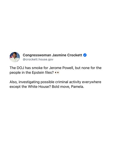 Congresswoman Jasmine Crockett