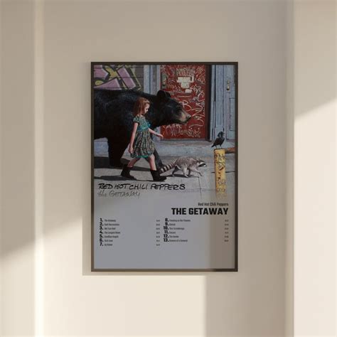 Red Hot Chili Peppers the Getaway Album Cover Poster Wall Art, Red Hot Chili Peppers, the ...