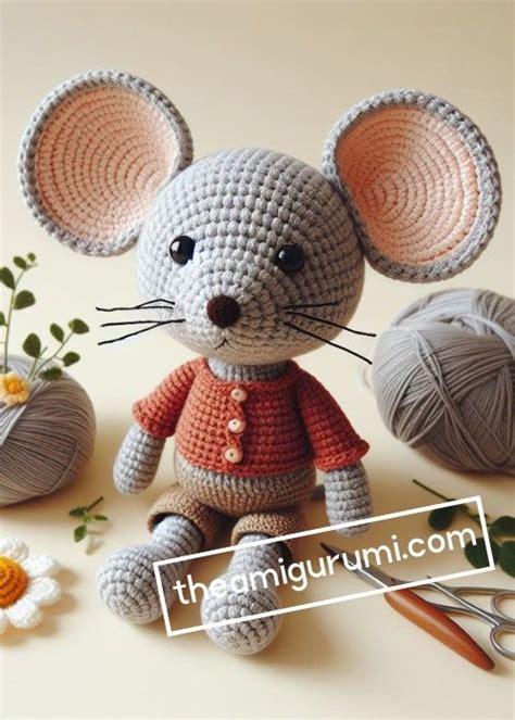 Crochet Mouse Gustave Amigurumi Pattern Free In 2024 Crochet Mouse