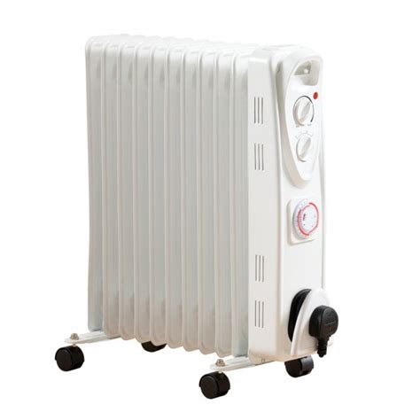 Daewoo 2500W Oil Filled Radiator With Timer