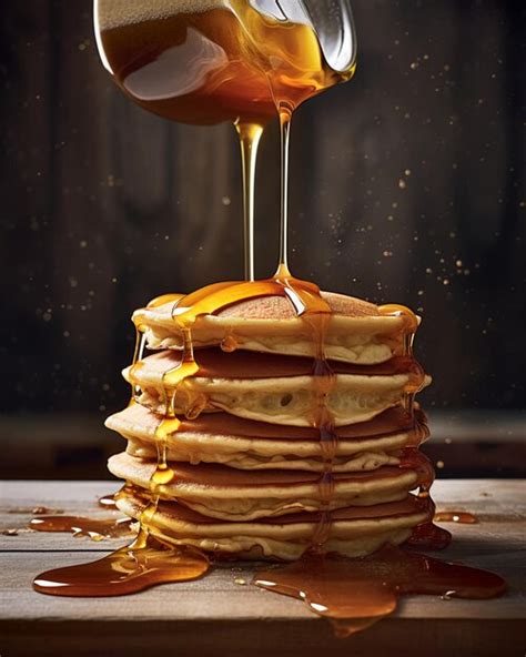 Premium AI Image | Breakfast with pancakes