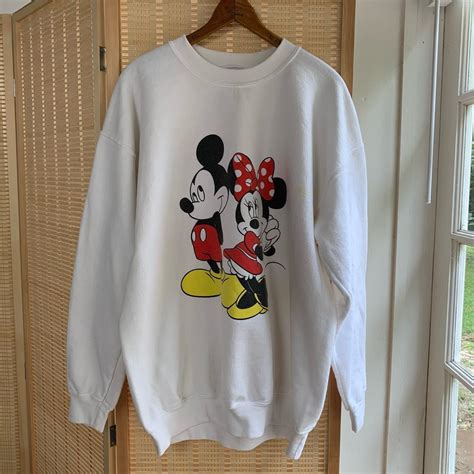 Vintage 90 Disney Mickey Mouse Crewneck Size Mens Depop