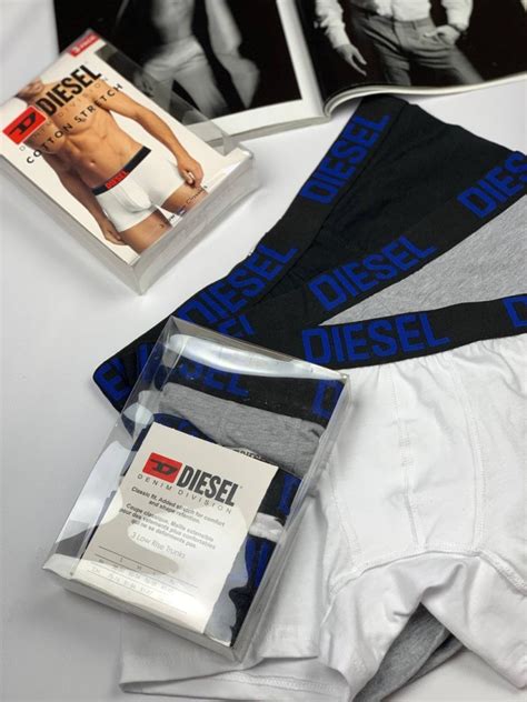 Набор мужских трусов Diesel Черный, Серый, Белый mu088, цена 525 грн ...