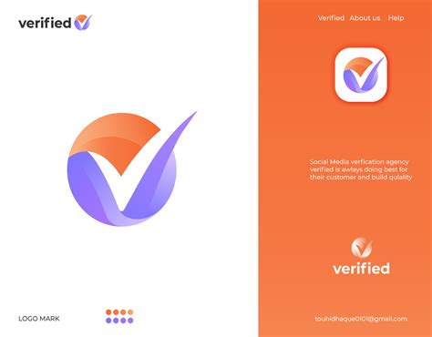 verified logo idea on Behance