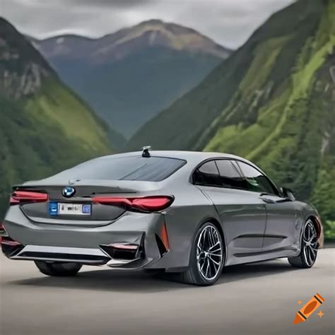 Dark Gray Bmw 9 Series Coupe Rear View On Craiyon