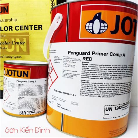 Sơn lót epoxy chống rỉ 2 thành phần Jotun Penguard Primer 5L bộ Sơn