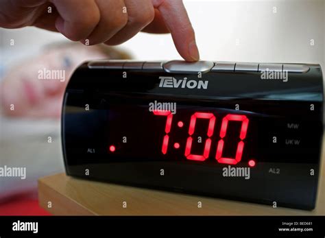 Digital Alarm Clock Hi Res Stock Photography And Images Alamy