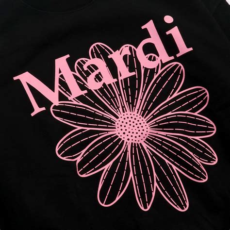 【楽天市場】マルディメクルディ Mardi Mercredi スウェット Sweatshirt Flowermardi Black Pink