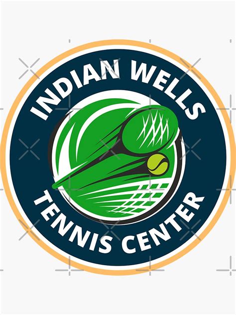 "Indian Wells Tennis Center" Sticker for Sale by tontodesign | Redbubble