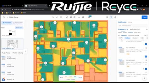 Arabic Ruijie Reyee Ai Heatmap Wifi Solution Wireless Signal Boq Bom