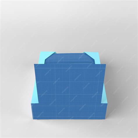 premium psd snack bars box  side