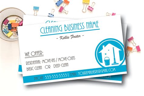 Cleaning Service Business Cards / Housekeeping Business / | Etsy