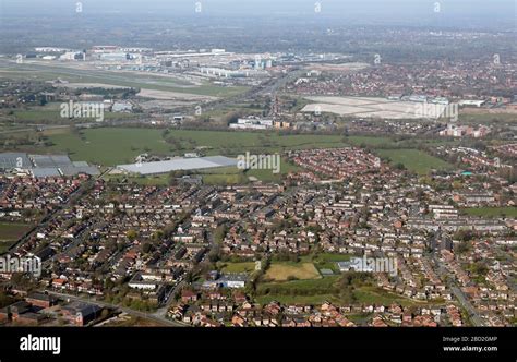 Aerial View Of Heald Green Looking Towards Manchester Airport To The