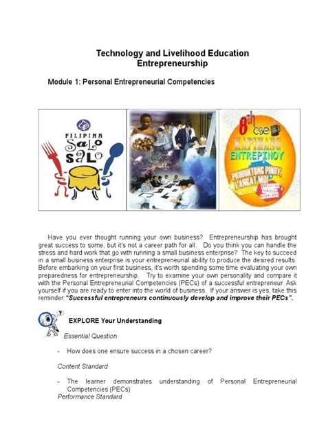 tle ict technical drafting grade  entrepreneurship competence