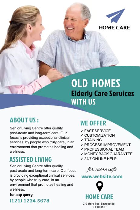 Assisted Living Flyer Template Postermywall