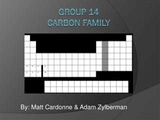 PPT - Group 14 Carbon Family PowerPoint Presentation, free download ...