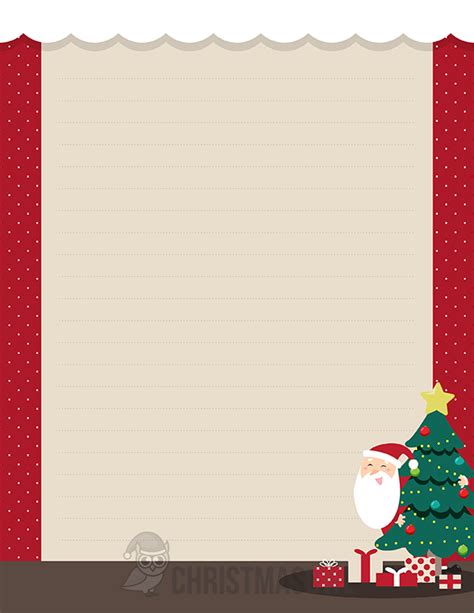 Printable Santa Claus Stationery