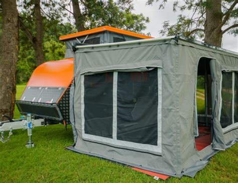 Australian Standard Off Road Pop Top Hybrid Caravan Camper Trailer With Shower And Toilet