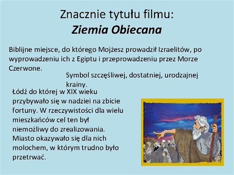 Ziemia Obiecana Re Andrzej Wajda Rok Prod