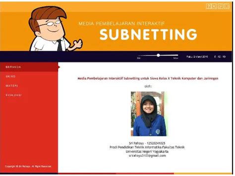 Pengembangan Media Pembelajaran Interaktif Subnetting Berbasis Adobe Flash Cs6 Untuk Siswa Kelas