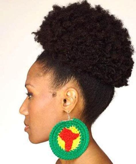 15 best Natural Hair Buns images on Pinterest | Natural hair buns, Hair ...