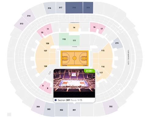 Staples Center Seating Chart