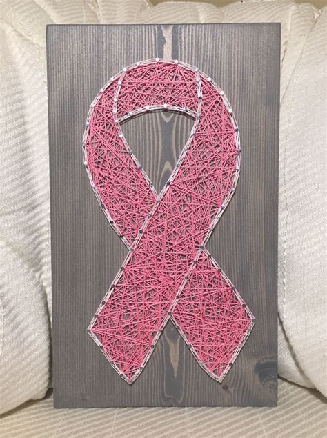 Pink Ribbon Sign Breast Cancer Wooden Sign Breast Cancer Awareness Pink