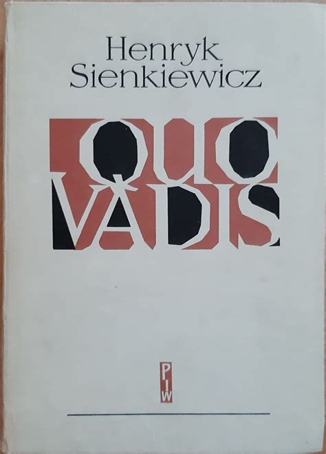 QUO VADIS H Sienkiewicz Wrocław Kup teraz na Allegro Lokalnie