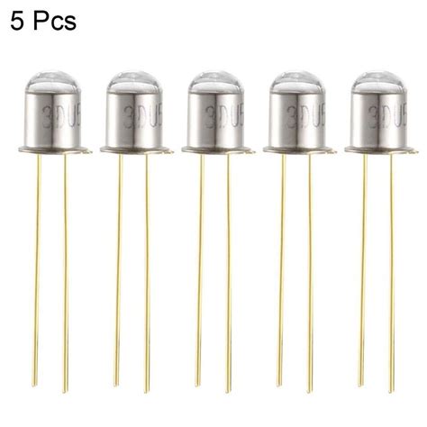 5pcs Round Head Photosensitive Diode Gold Light Sensitive Sensors