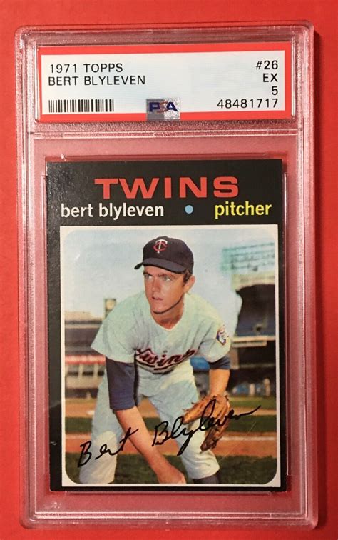 Topps Bert Blyleven Minnesota Twins Psa Rookie Rc Hof Ebay