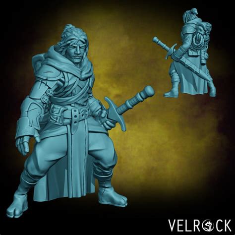 Male Rugged Kensei Monk Velrock 3d Printed Resin Miniature Mini Fantasy Dungeons And Dragons