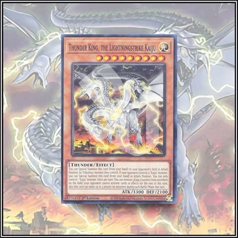 Yugioh Thunder King The Lightningstrike Kaiju Good Card St