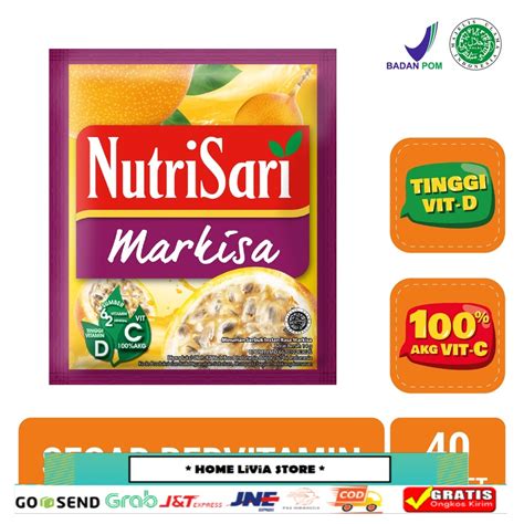 Jual Nutrisari Markisa Sachet Minuman Buah Vitamin C Shopee